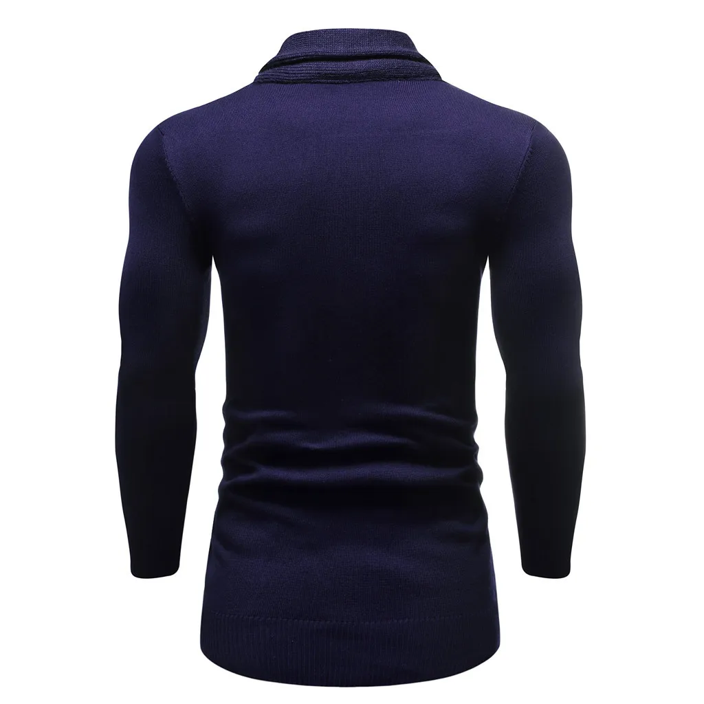 Men's Casual Solid Knit Trench Coat Jacket Cardigan Long Sleeve Outwear Blouse Men Top |