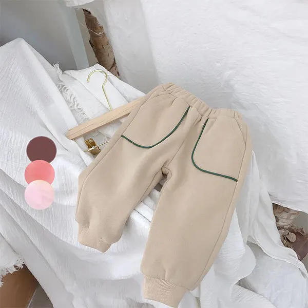 Зимние хлопковые плотные спортивные штаны из мягкого флиса для мальчиков и