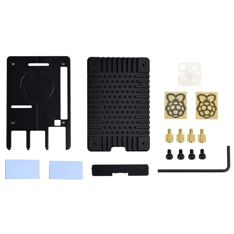 Чехол Waveshare из алюминиевого сплава для Raspberry Pi 4 с точной обработкой и