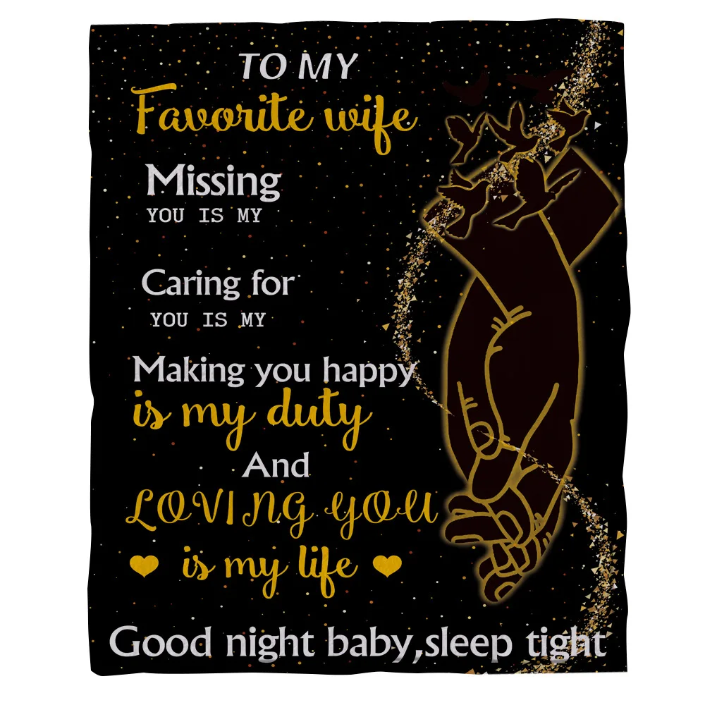 Фланелевое Одеяло ONGLYP для моей любимой жены одеяло подарки на день рождения