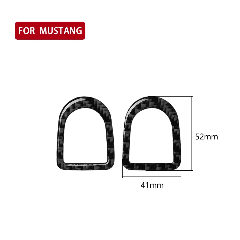 

Car Door Lock Pin Button Knob Frame Cover Trim For Ford Mustang 2009-2013 Carbon Fiber Sticker Car Styling Auto Accessories