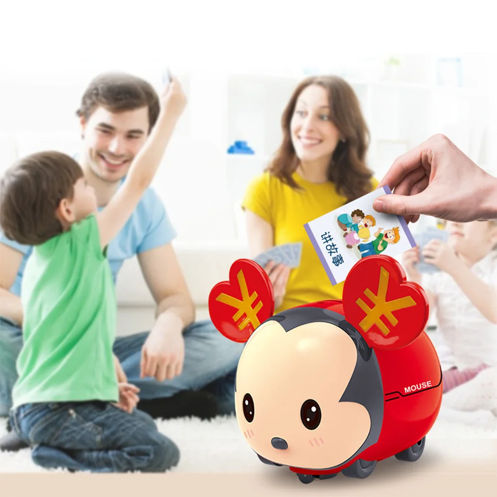 Симпатичные крысиный год талисман электрическая мышь Автоматическая монета