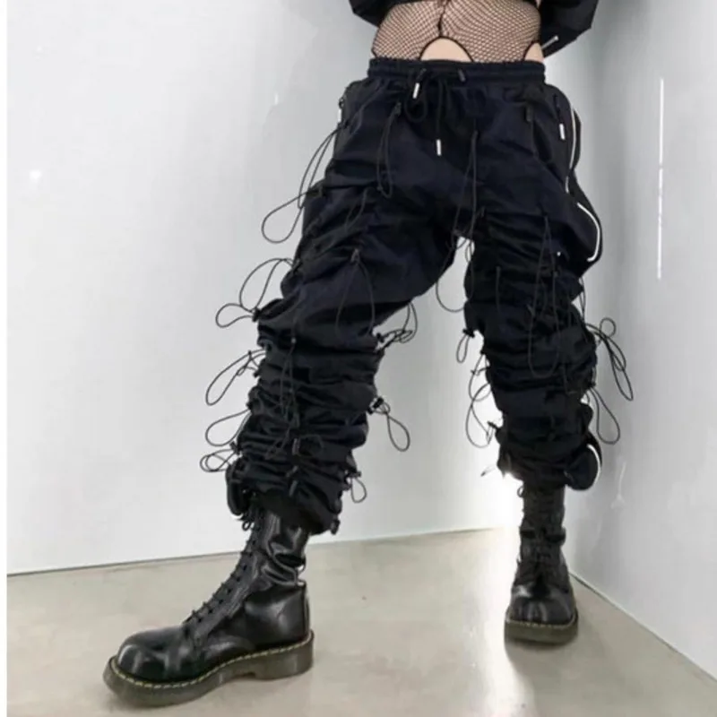 

men's and women's wear High-quality functional drawstring Sweatpants 2021 spring streetwear new casual loose pants 9Y1317