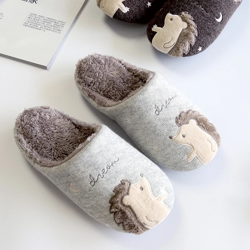 Новинка 2019 года домашние тапочки с ежиком женская обувь милые для пар Pulsh Chinelo Fluffyr