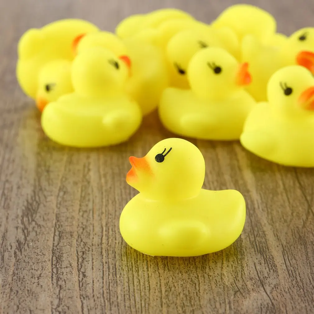 10 unids/lote mini beb&eacute; ni&ntilde;os juguete de goma patos de ba&ntilde;o juguetes de ba&ntilde;o diversi&oacute;n con agua juego reci&eacute;n nacido ni&ntilde;os juguetes de las ni&ntilde;as-4