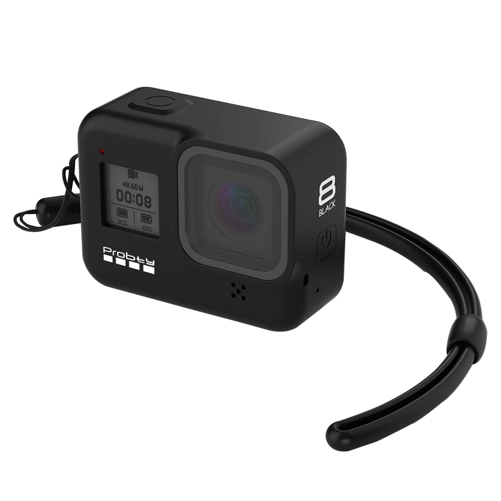 Gopro Hero 8 силиконовый чехол+ ремешок, чехол для Gopro 8 аксессуары для экшн-камеры