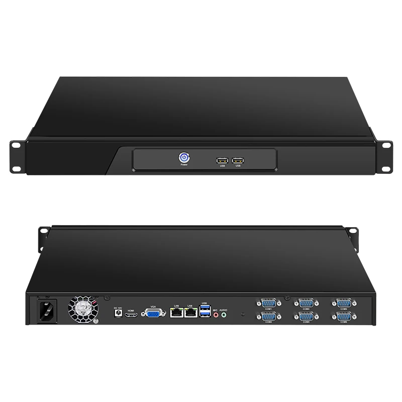 Промышленный компьютер 1U стойка сервер промышленный узловой процессор i3i5i7