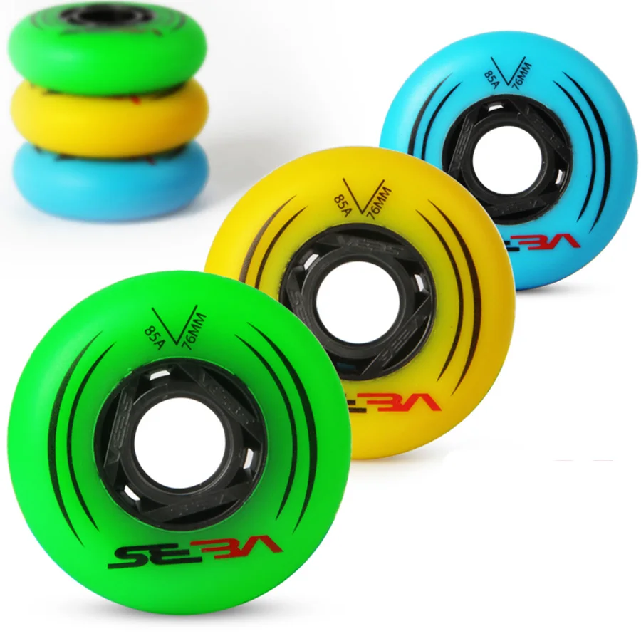 100% Оригинальные встроенные колеса SEBA 85A для Slalom и 90A катания на роликах 72 76 80 мм 8