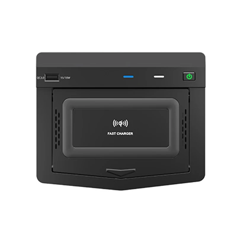 Автомобиль QI Беспроводное зарядное устройство 15 Вт быстрой зарядки пластина