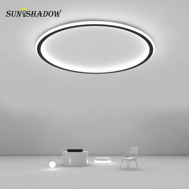 Luminarias de techo Led finas de 5CM lámpara de techo moderna para sala de estar, dormitorio, cocina, accesorios de iluminación interior