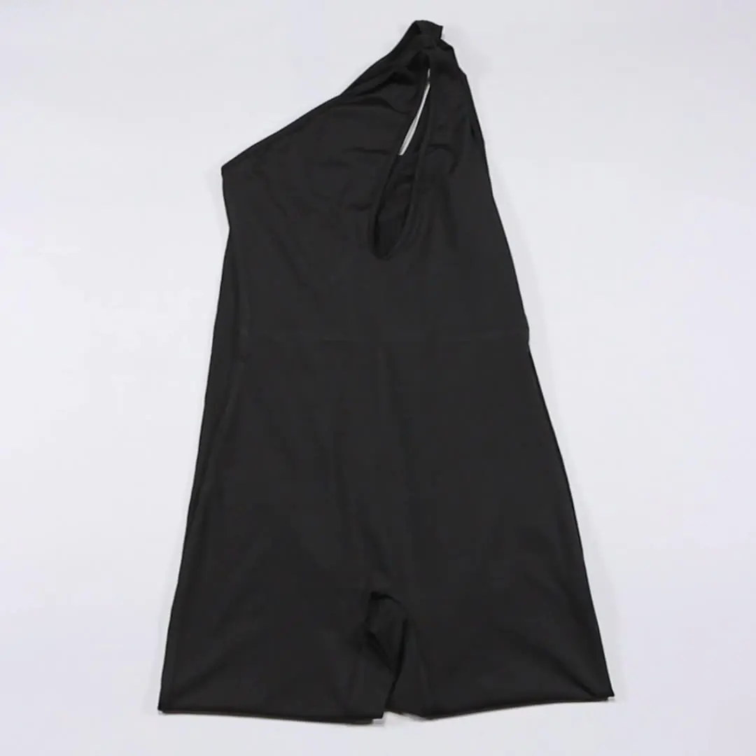 

Summer Stretch Hollow Asymmetrical Sleeveless Tights In A Solid Color 2021 Women's Jumpsuit