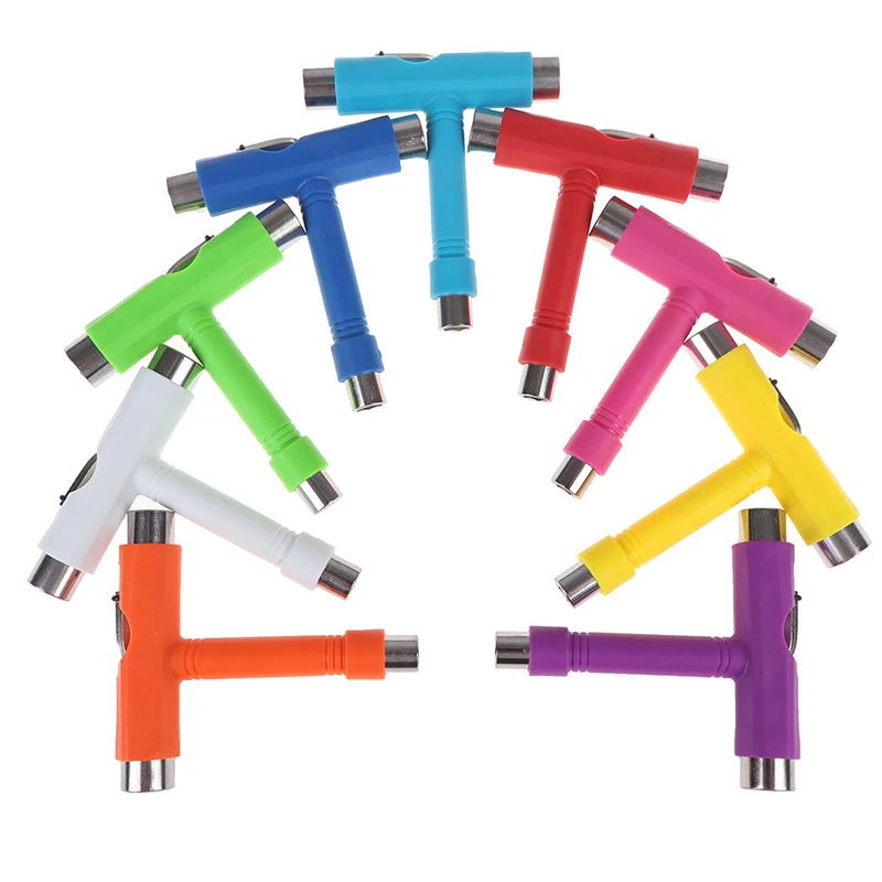 

NEW Professional All-in-one T-type Skate Tool Screwdriver Socket Multi-functional Skateboard Adjusting T-tool for skateboard