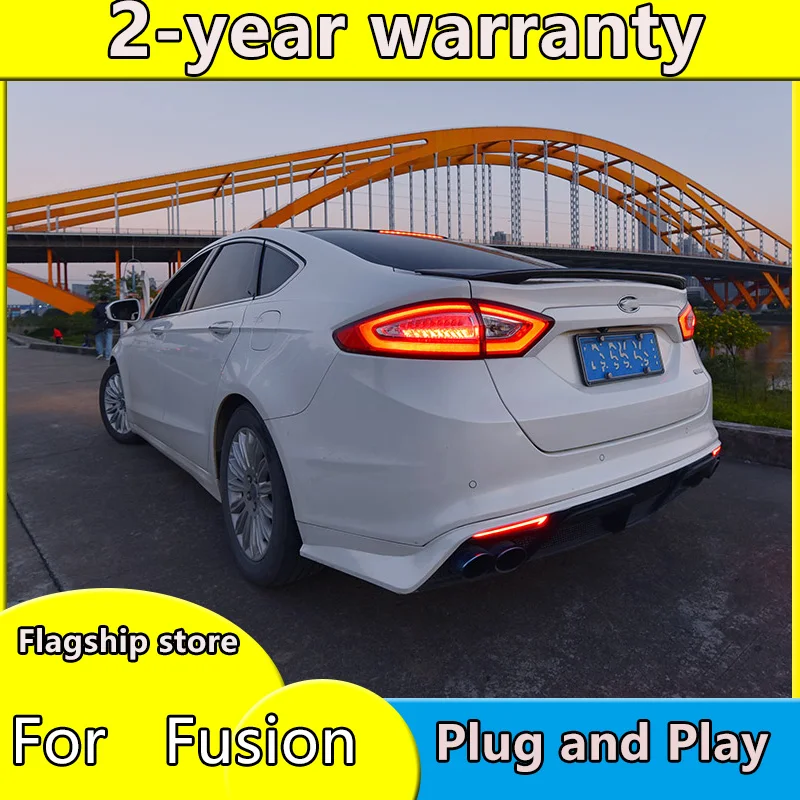 

4 Pieces For FORD Fusion Titanium Mondeo LED Tail Lamp 2014 2015 2016 Taillight Back Lamp Turning Light+Reverse+Parking+Running
