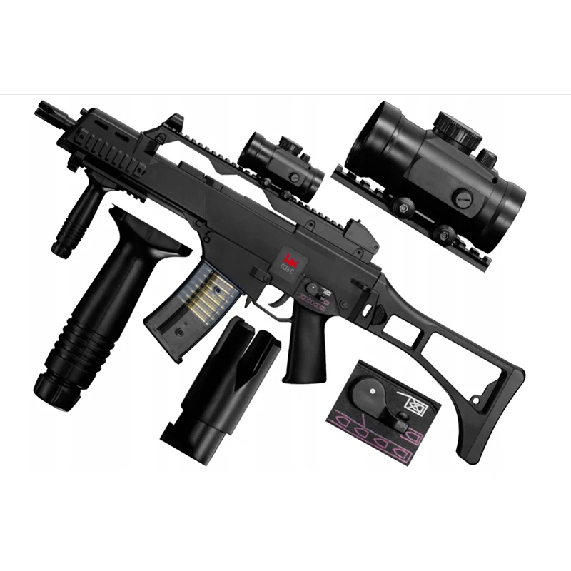 

Karabinek ASG H & amp; amp； Hackler, Koch g36c 6mm, abrasion resistant CO2 gun, BB toy gun, metal wall logo
