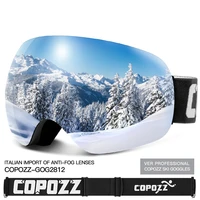 ski goggles frameless uv400 protection ski mask men women anti fog big face skiing glasses outdoor sport snowboard eyewear