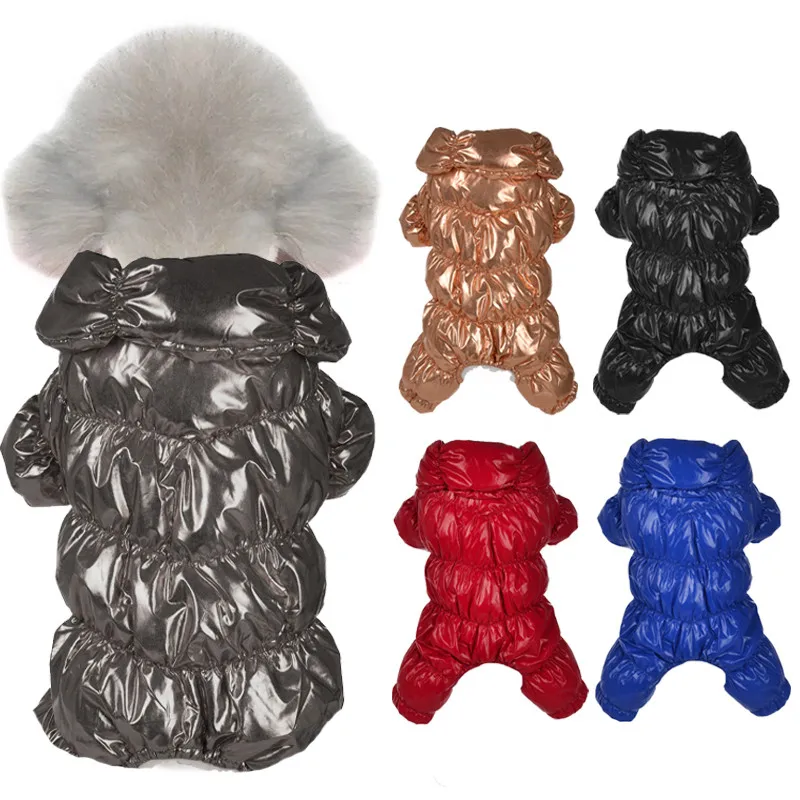 

Одежда для собак, для маленьких и больших щенков, утепленная плюшевая Водонепроницаемая зимняя теплая куртка для домашних животных, для фра...