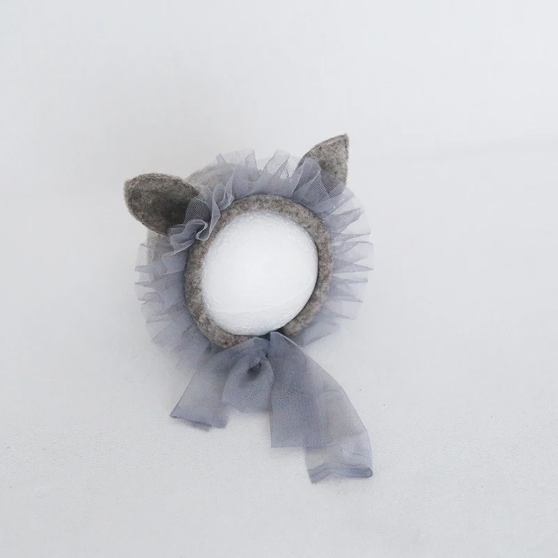 Прекрасный ручной работы животных капот шапка с оленями для маленьких девочек