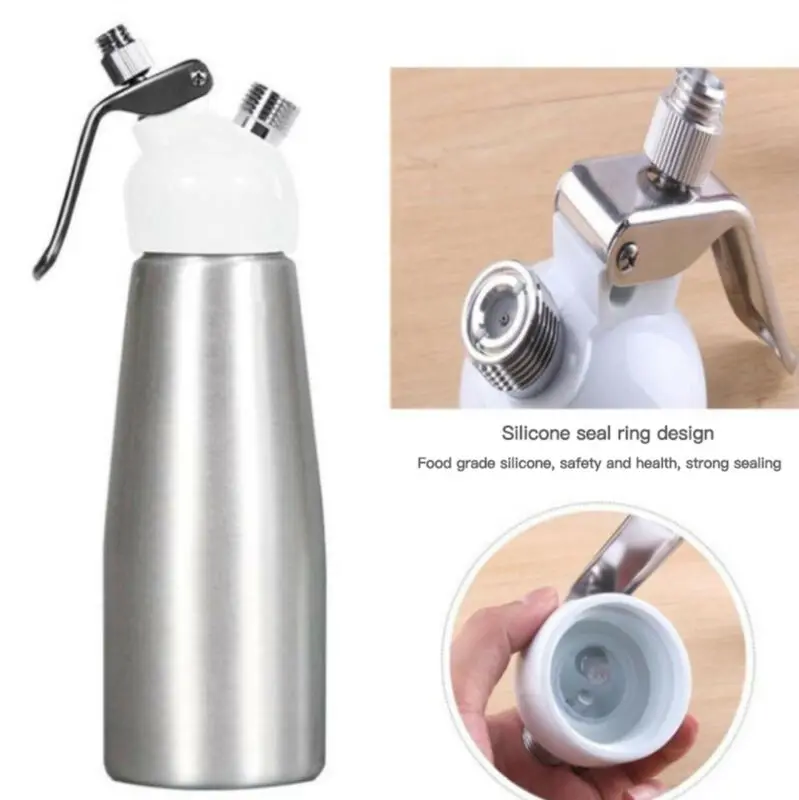 250 мл Портативный Алюминий взбитые десерт Крем Диспенсер Для Масла машинки для