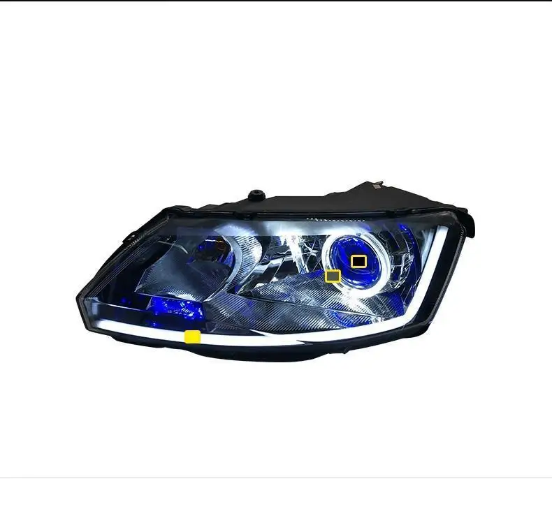Luces Para Auto Automovil Assessoires сборка Cob Стайлинг светодиодные ходовые огни автомобиля Освещение Фары 18 для Skoda Rapid