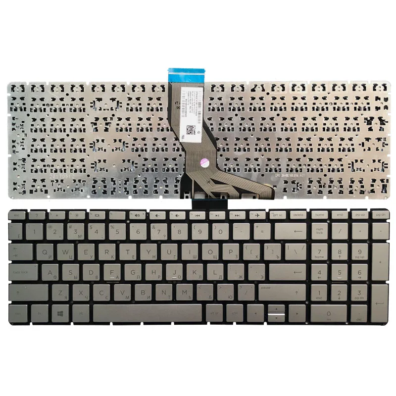 Русская клавиатура для ноутбука HP 15-bs053od 15-bs033cl 15-bs0xx 15-BS020WM черная с упором рук