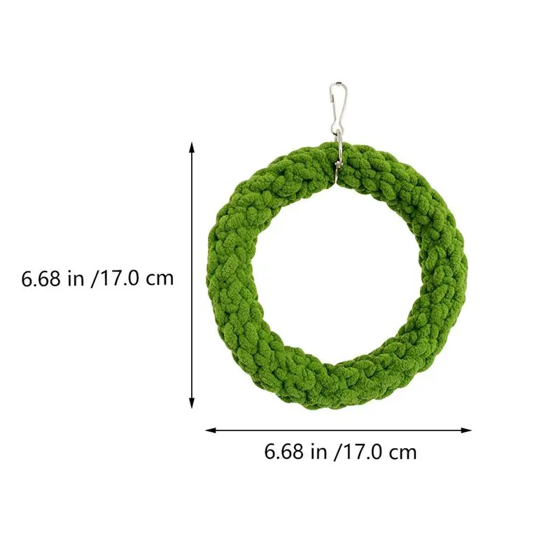 

1Pc Parrot Toy Swing Decorative Swing Toy Bird Standing Rack Plaything (Green)