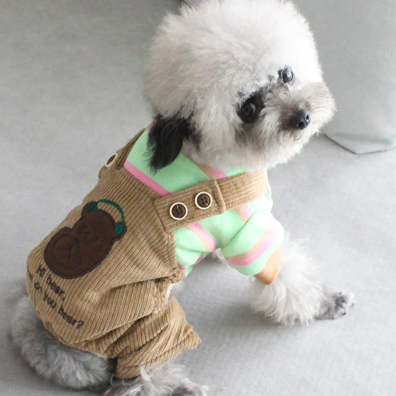 Мягкая и удобная одежда для собак с принтом четыре ноги Vestiti Per Cani осенне-зимний
