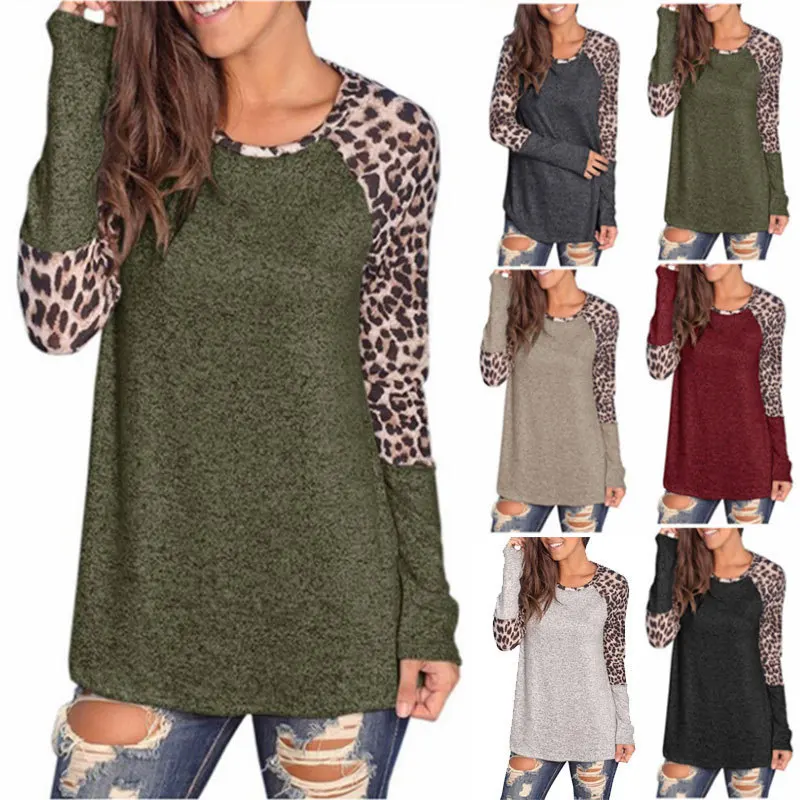 Женская футболка с вышивкой леопардовые винно красные хлопковые топы Новое