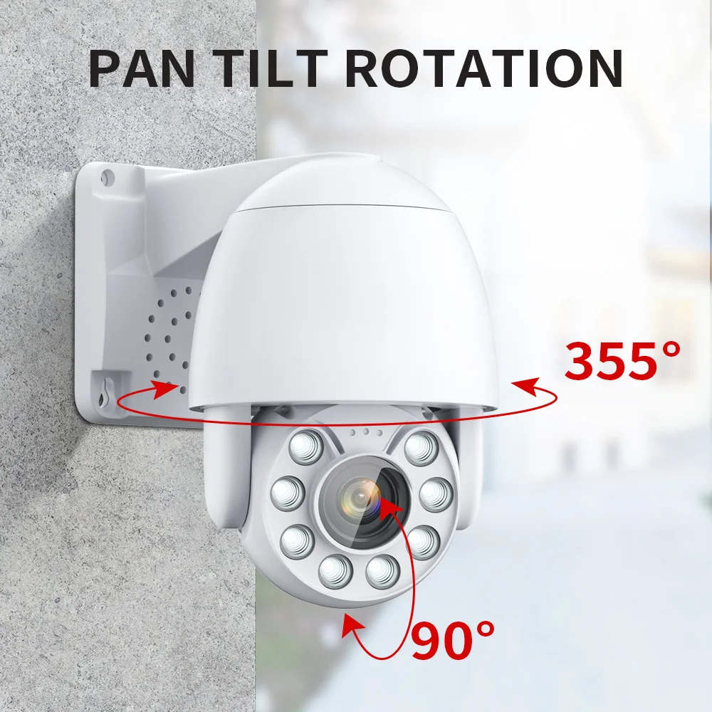 

5MP 8MP POE Security IP Camera 5X Optical Zoom PTZ CCTV HD Surveillance Dome Cam IP66 Waterproof H.265 Compatible Hikvision NVR