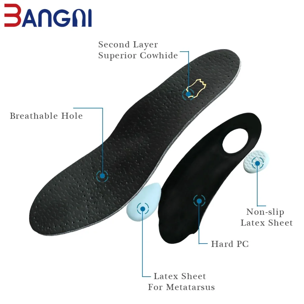 3ANGNI кожа IInsoles для обуви Arch геля Поддержка стелька на Плоском Каблуке Обувь ног