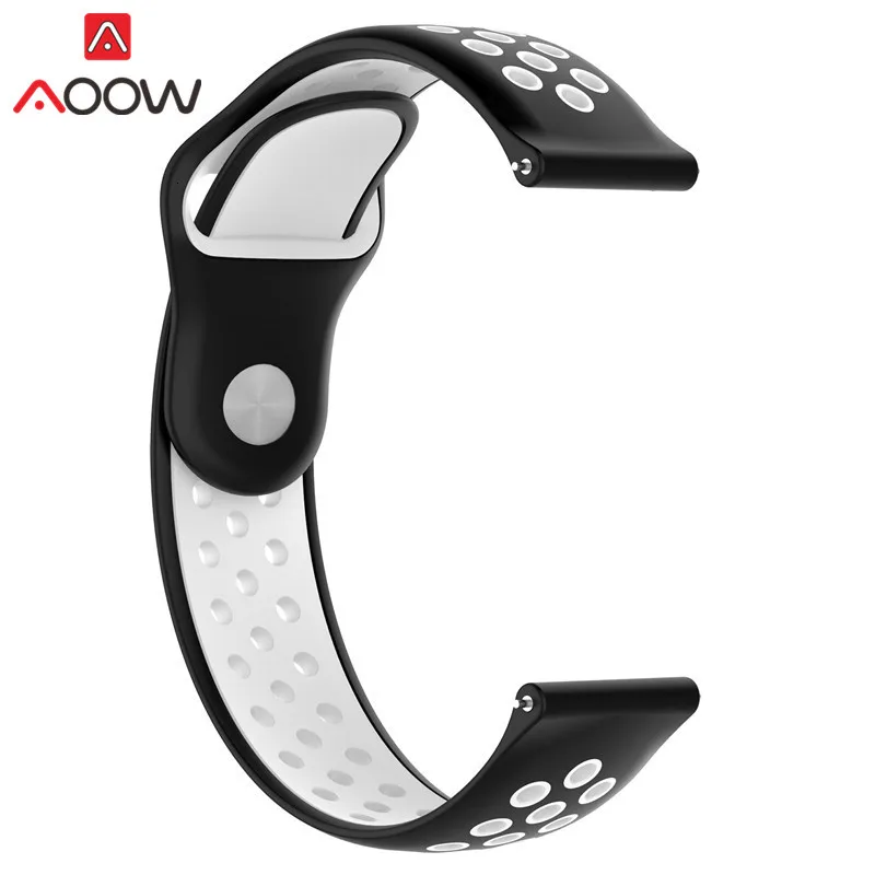 20 мм силиконовый ремешок для часов samsung Galaxy Watch Active 42 мм gear S2 классический Huami Amazfit BIP huawei watch 2 спортивный ремешок