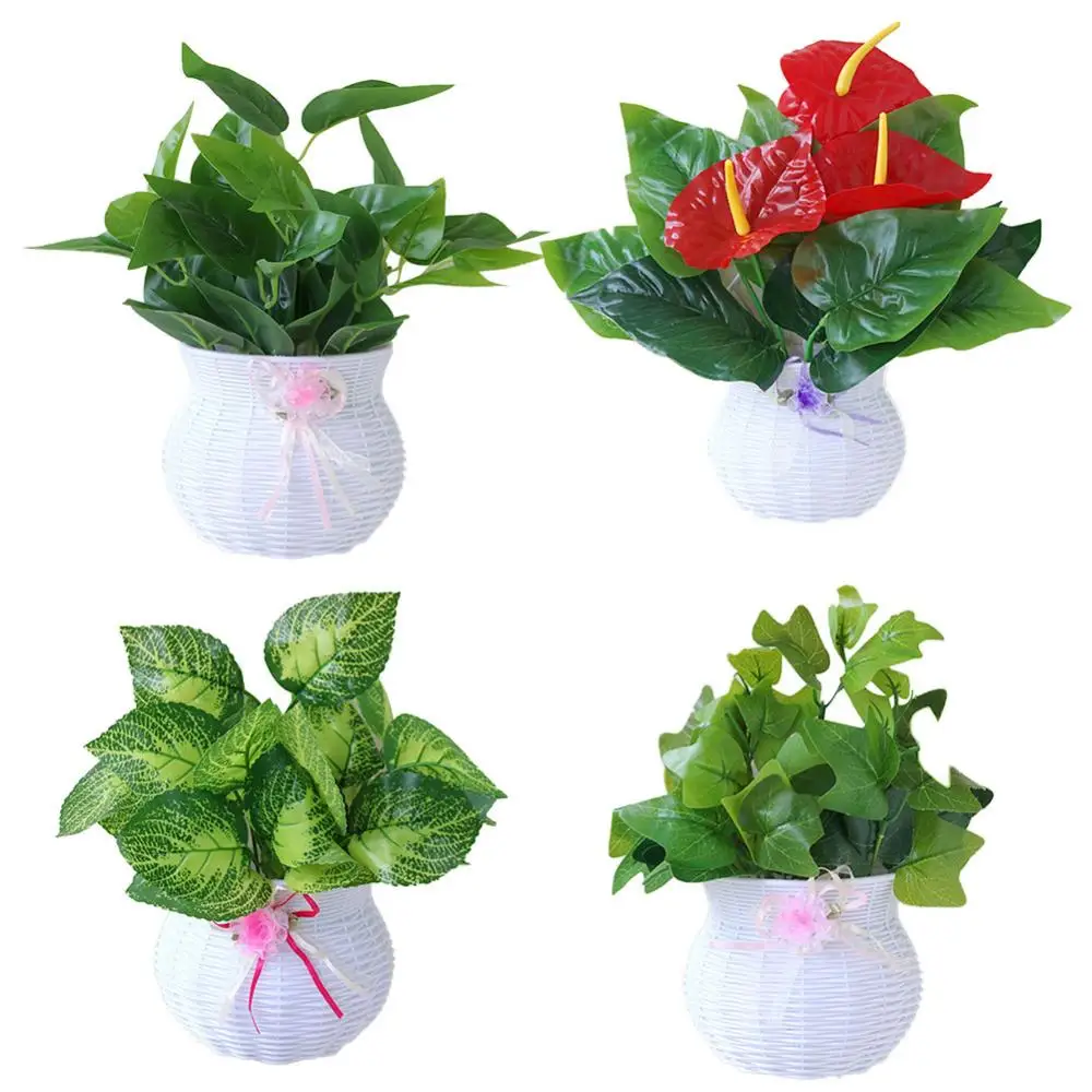 

Anthurium Artificial Plant Green Plant Pot Home Decoration Garden Artificial Grass Fake Plants Artificial Flowers