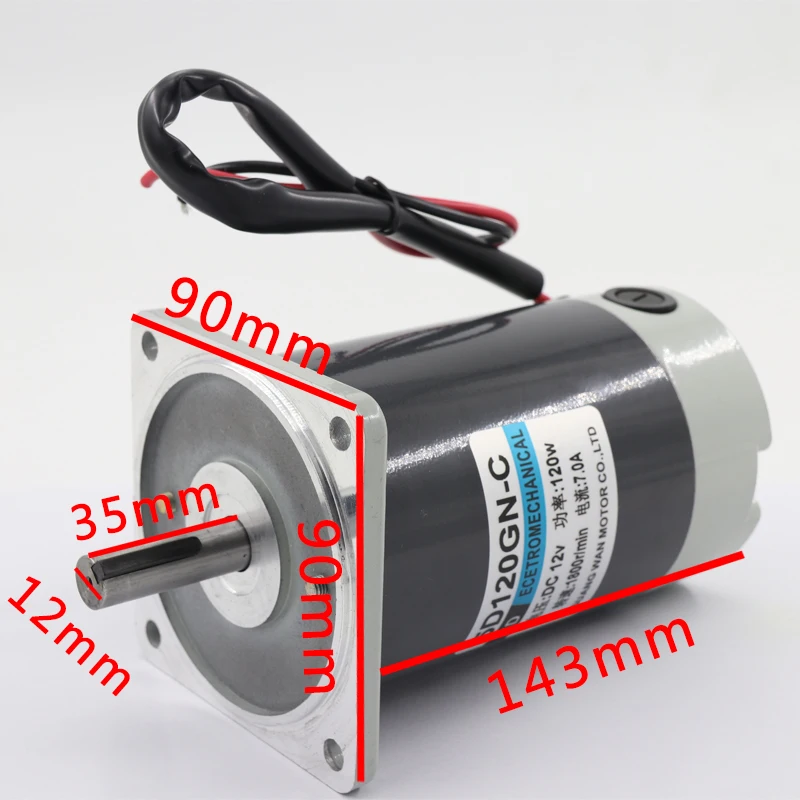 1800 Вт микро постоянного тока постоянный магнит двигатель 12v24v скорость кисти IE 2 120