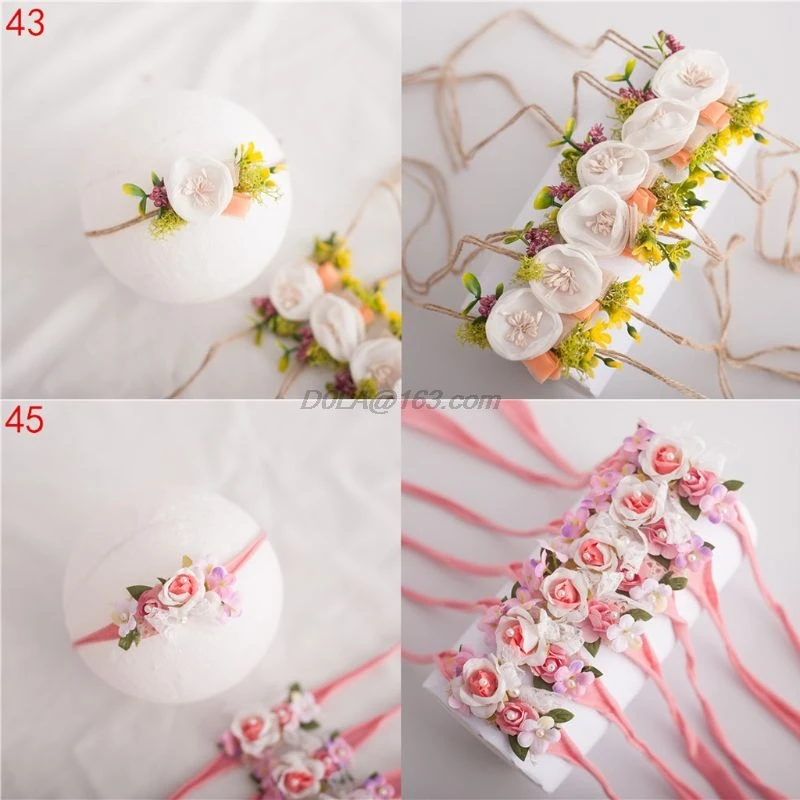 Детская повязка на голову с цветами для девочек реквизит фотосессии