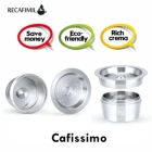 Многоразовые кофейные капсулы RECAFIMIL, кофейные фильтры из нержавеющей стали, капсульный фильтр для кофемашины Tchibo Cafissimo Caffitaly