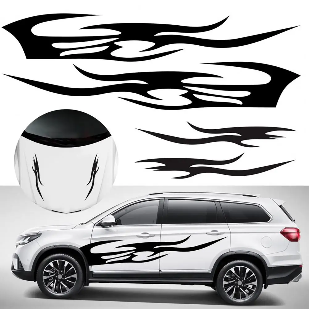 

D-1061 Car Cool Flame Sticker PVC Exterior Hood Body Trim Decal for Auto Styling Exterior Accessories
