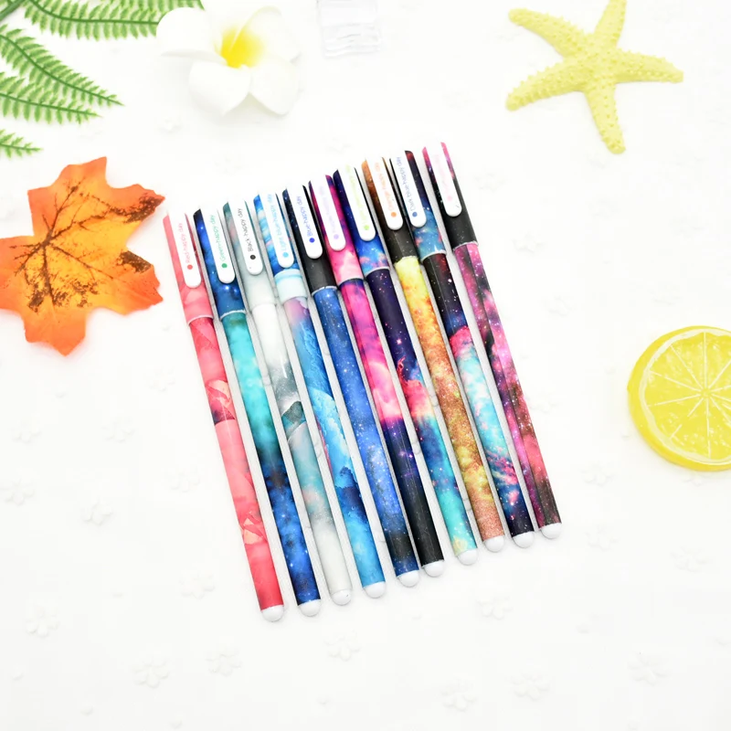 10 шт. цветная гелевая ручка кавайные ручки Pen Boligrafos Kawaii Canetas Escolar Милая