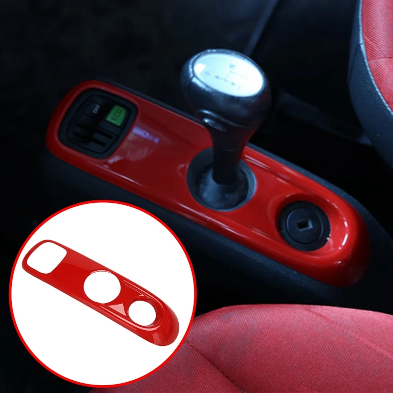 

For Mercedes-Benz Smart 451 Fortwo Car Gear Shift Knob Panel Frame Cover Trim Car Styling