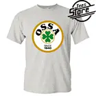 Новый OSSA Логотип Классический ретро мотоцикл Для Мужчин's футболка серая Размеры S-3XL
