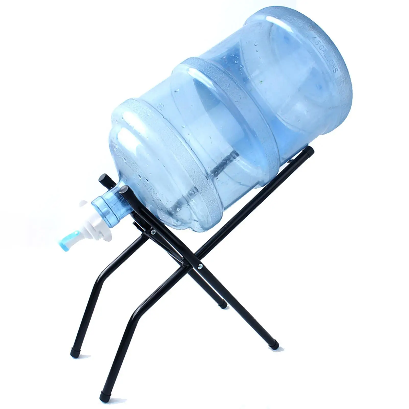 

Outdoor Camping Bottled Water Inverted Drinking Rack Bucket Bracket Shelf Organizer Portable Folding Simple Drinking Fountain