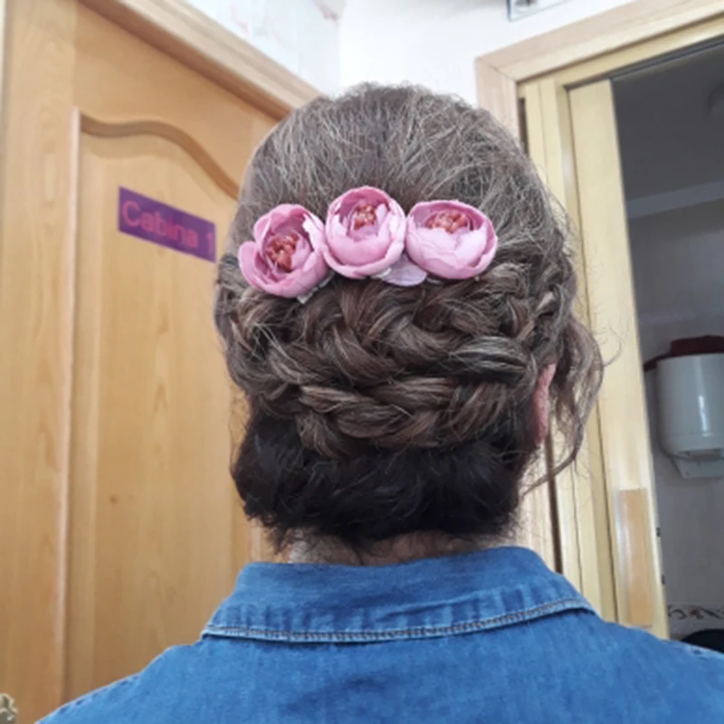 Модные хрустальные свадебные гребень с цветами для волос на голову Заколки ювелирные аксессуары для девочек