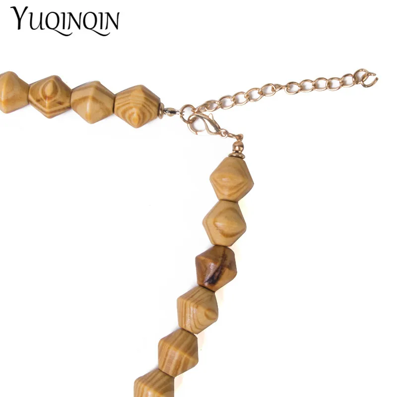 Короткое модное ожерелье с бусинами для женщин акриловое Африканским зеленым