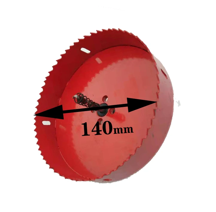 140mm Оптовые продажи 15-150 мм биметаллические Кольцевые пилы для дерева долото для обработки металла резки металла стали алюминия железа дерева Ручные инструменты - Цвет: 140mm