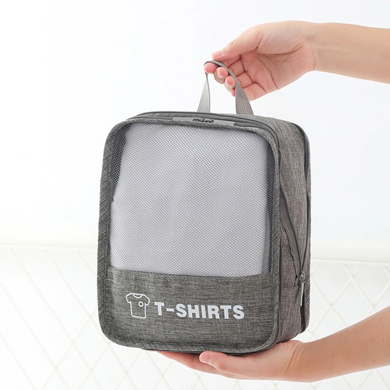 3-piece Set Travel Storage Clothing Bags Portable Suitcase Packing Bags Luggage Sorting Bag Clothes Underwear Separate Organizer