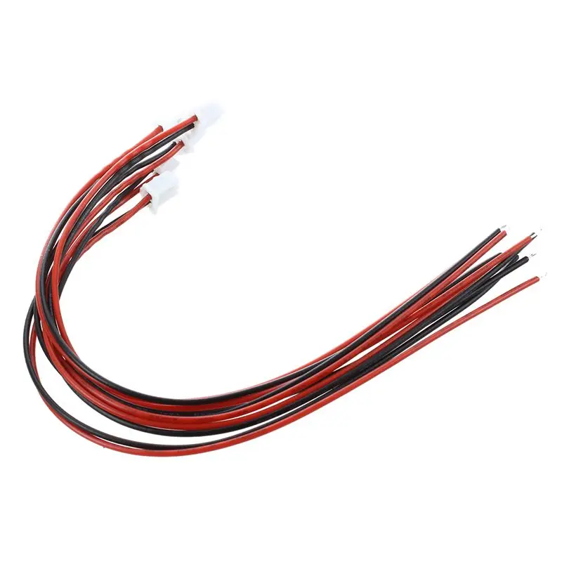 5 шт. 24 AWG JST XH2.54 2 контактный штепсельный разъем провода волоконного кабеля 20 см