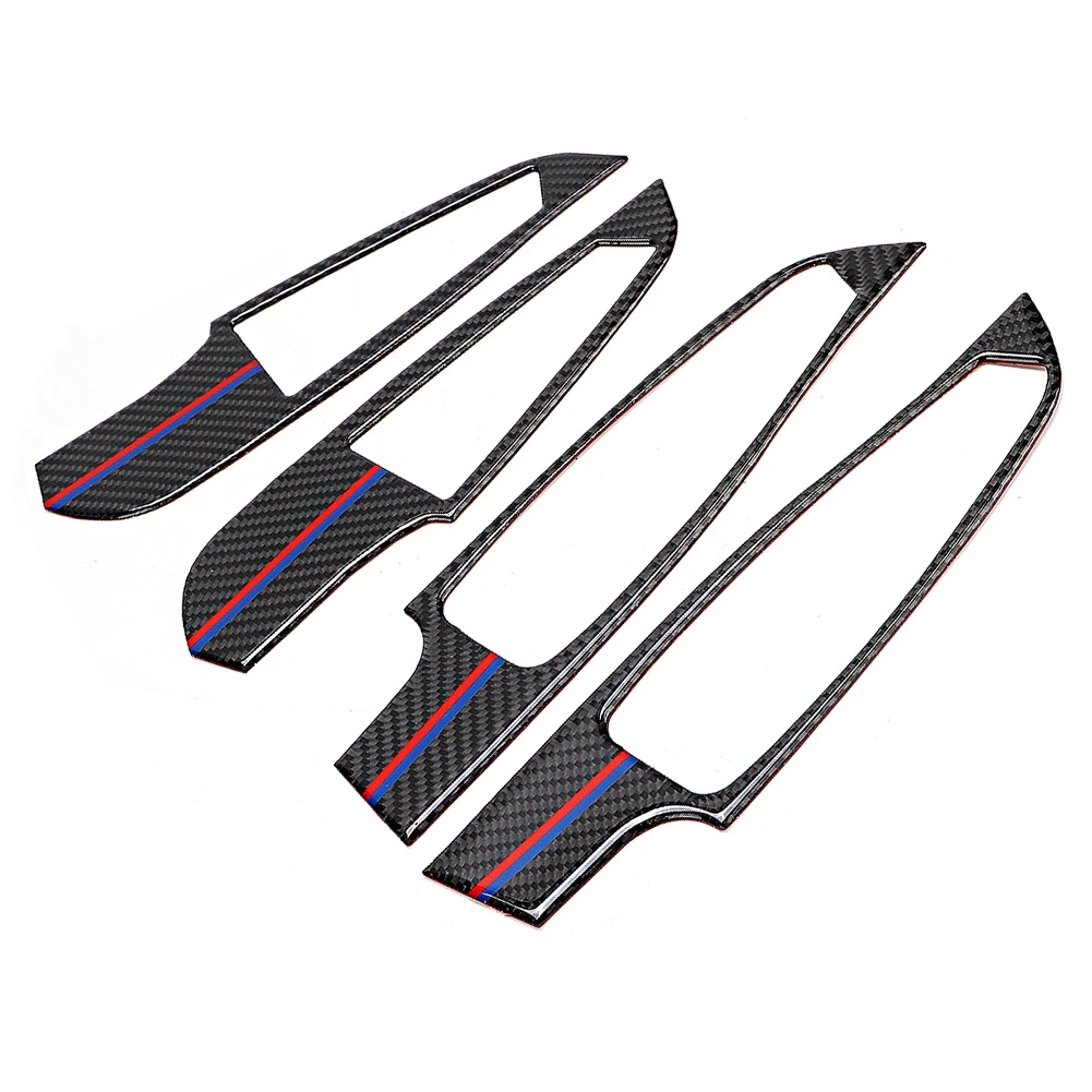 

4PCS Car Window Glass Lift Panel Sticker Trim Car Lift Panel Cover Interior Trim Fits For 3 Series G20 325 330 335 2019-2020