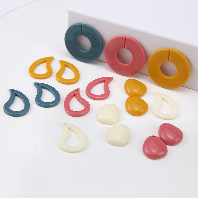 10 шт Круглые серьги для женщин Материал ювелирные изделия Аксессуары корейский