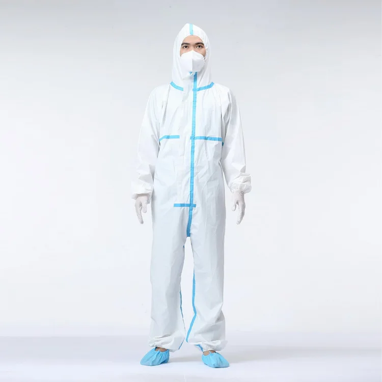 Одноразовая белая медицинская изоляционная одежда и оборудование для