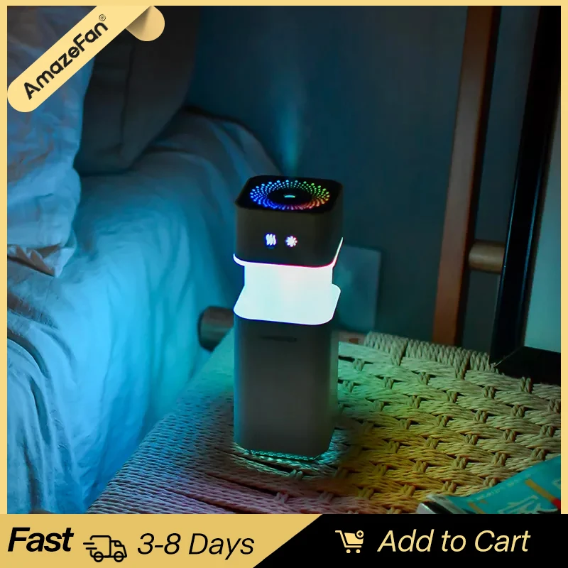 Увлажнитель воздуха USB зарядка спин обесцвечивание светодиодный Ночник