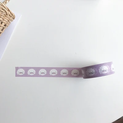 Корейский облачный смайлик маскирующая васи лента DIY декоративная клейкая лента для дневник в стиле Скрапбукинг Украшение кавайные канцелярские принадлежности - Цвет: J