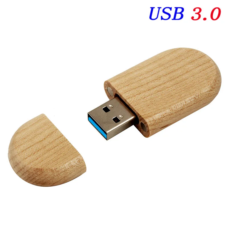 Maple wood JASTER USB 3,0 поддерживает лазерную/цветную печать логотипа на заказ Деревянный u-диск 4 ГБ/8 ГБ/16 ГБ/32 ГБ/64 Гб/128 ГБ USB флеш-накопители - Цвет: Maple wood